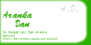 aranka dan business card